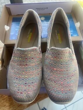 Sketchers Reggae Fest Wicker Air-Cooled Memory Foam Slip-on Sneakers Sz 10